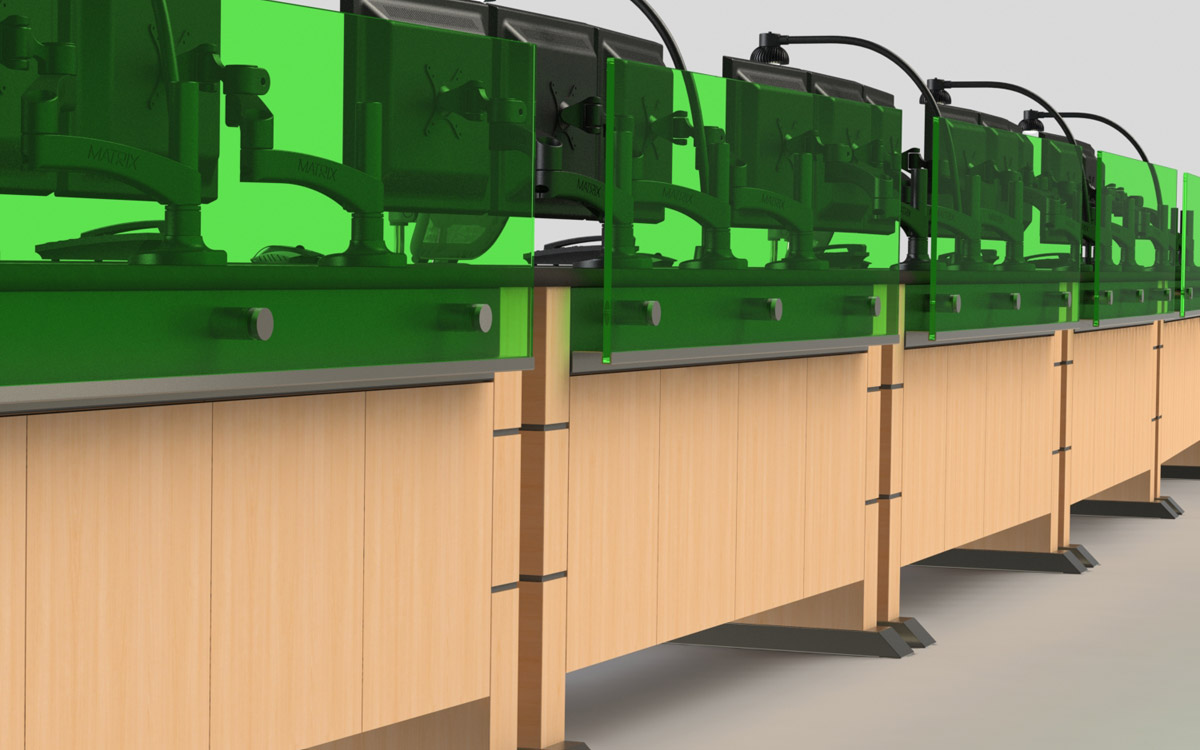 監(jiān)控操作臺設(shè)計(jì)效果圖